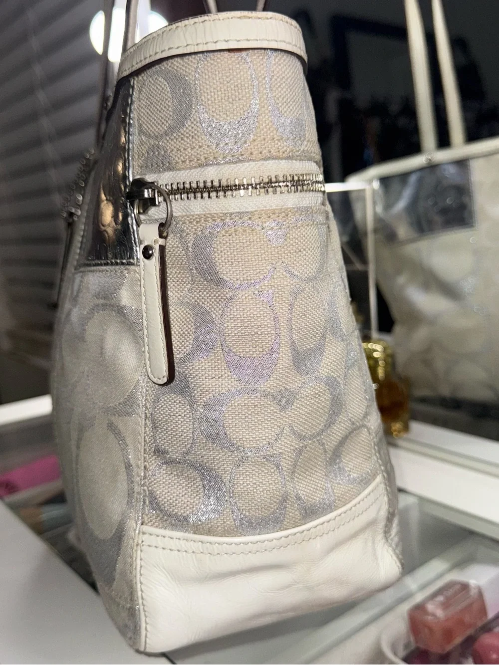 Vintage Coach Patchwork Tote Bag 🤍✨